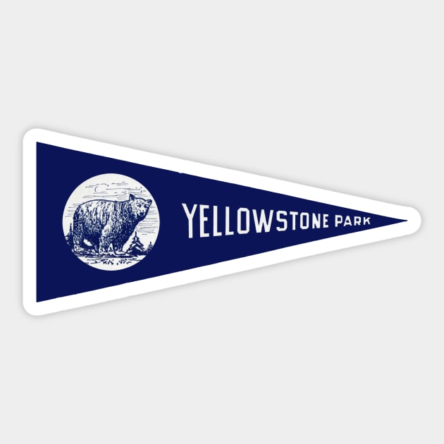 1940's Yellowstone Park Sticker by historicimage